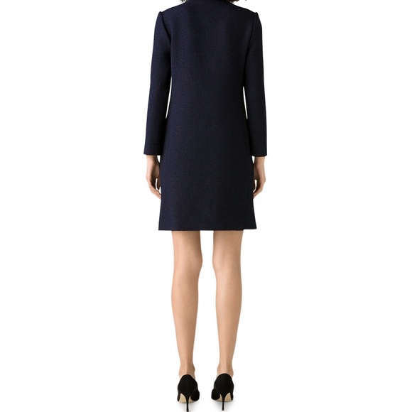 St. John Leather-Pocket Bracelet-Sleeve Textured Tweed Jacket Size 14 NEW $1,995 - Picture 5 of 14